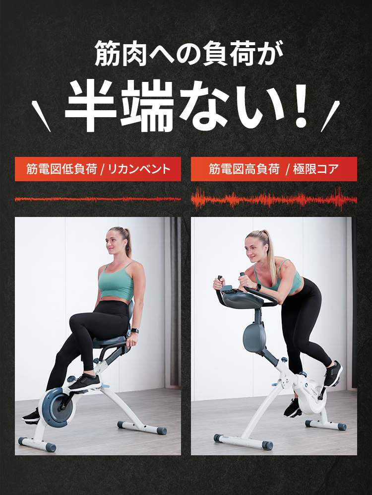 筋肉への負荷が半端ない!